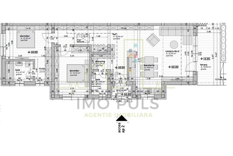Timis Duplex pe parter. 2 Bai. 2 Dressing-uri. Terasa acoperita.